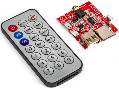 M&oacute;dulo decodificador MP3 Bluetooth 4.1, placa receptora de &aacute;udio com controle remoto para Arduino Shield (AH) - Imagem 7