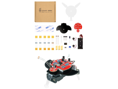 Kit de Rob&oacute;tica Fa&ccedil;a Voc&ecirc; Mesmo Rob&ocirc; Vaga-lume Fotossens&iacute;vel em Caixa de Papel (sem bateria) - Imagem 5