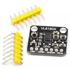 Shield Arduino VL6180X preto n&atilde;o soldado, sensor &oacute;ptico de dist&acirc;ncia e luz ambiente 3.3V/5V com reconhecimento de gestos, placa 