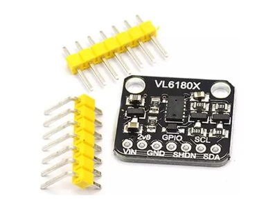 Shield Arduino VL6180X preto n&atilde;o soldado, sensor &oacute;ptico de dist&acirc;ncia e luz ambiente 3.3V/5V com reconhecimento de gestos, placa  - Imagem 1