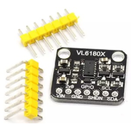 Shield Arduino VL6180X preto n&atilde;o soldado, sensor &oacute;ptico de dist&acirc;ncia e luz ambiente 3.3V/5V com reconhecimento de gestos, placa 