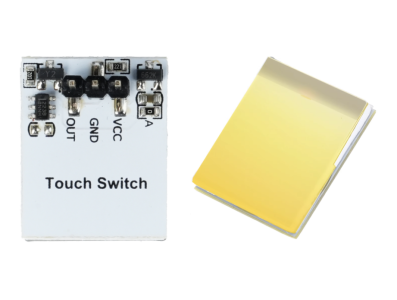 M&oacute;dulo de bot&otilde;es touch capacitivos S&eacute;rie HTTM Amarelo 2,7 V a 6 V, Arduino Shield (AH) - Imagem 1