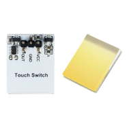 M&oacute;dulo de bot&otilde;es touch capacitivos S&eacute;rie HTTM Amarelo 2,7 V a 6 V, Arduino Shield (AH)