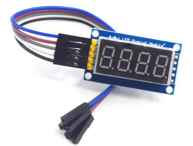 Shield Arduino M&oacute;dulo Display Tubo Digital LED 4 bits 0,4" com driver 74HC595 e pinos - Imagem 1