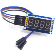 Shield Arduino M&oacute;dulo Display Tubo Digital LED 4 bits 0,4" com driver 74HC595 e pinos