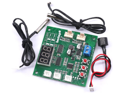 Shield Arduino 2 canais 4 fios com LED, controlador digital PWM de velocidade de motor e de temperatura, buzzer de alarme, DC 12 - Imagem 1
