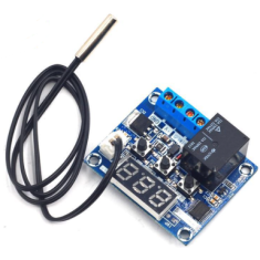 Placa Termostato Digital WX-101W DC12V com LED, Controle de Temperatura e Sonda NTC 20 cm Shield para Arduino