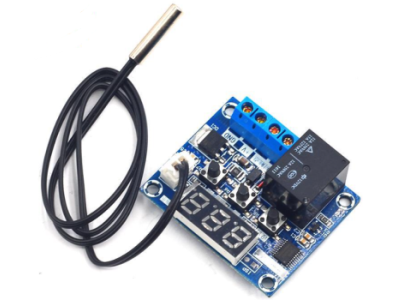 Placa Termostato Digital WX-101W DC12V com LED, Controle de Temperatura e Sonda NTC 20 cm Shield para Arduino - Imagem 1