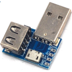 Placa adaptadora USB macho-f&ecirc;mea Micro-USB 4 pinos 2,54 mm para Shield Arduino