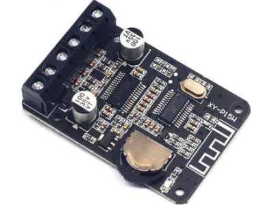 M&oacute;dulo amplificador digital est&eacute;reo Bluetooth 10W/15W/20W 12V/24V XY-P15W (Arduino Shield) - Imagem 1