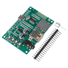M&oacute;dulo Receptor Bluetooth BT201 5.0 Modo Duplo com Amplificador de &Aacute;udio Lossless, Shield para Arduino