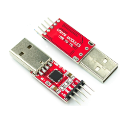 M&oacute;dulo CP2102 USB 2.0 para TTL UART 5 pinos vermelho, Shield para Arduino