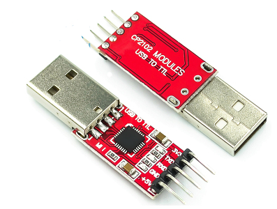M&oacute;dulo CP2102 USB 2.0 para TTL UART 5 pinos vermelho, Shield para Arduino - Imagem 1