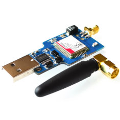 Shield Arduino USB para GSM/GPRS SIM800C com Bluetooth e antena stick, controle de chamadas via computador