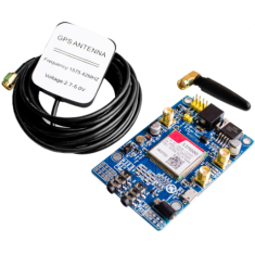 Shield para Arduino SIM808 GSM GPRS GPS com antena GPS e suporte a cart&otilde;es SIM 2G/3G/4G