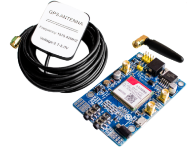 Shield para Arduino SIM808 GSM GPRS GPS com antena GPS e suporte a cart&otilde;es SIM 2G/3G/4G - Imagem 1