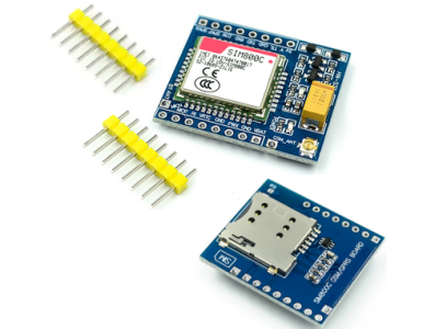 M&oacute;dulo SIM800C GSM/GPRS sem solda 5V/3,3V TTL, placa de desenvolvimento IPEX com Bluetooth para STM32 C51 - Imagem 1