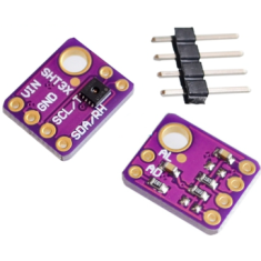 M&oacute;dulo sensor digital de temperatura e umidade GY-SHT31-D sem pinos soldados para Shield Arduino (AH)