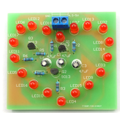 Shield para Arduino Kit Cora&ccedil;&atilde;o 18 LEDs Vermelhos com Pisca Circulante