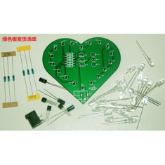 Shield para Arduino 5V USB Kit LEDs coloridos em formato de cora&ccedil;&atilde;o com controle de ilumina&ccedil;&atilde;o DIY