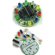 Kit DIY CD4017 LED girat&oacute;rio colorido com controle por voz para Shield Arduino
