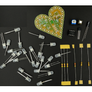Kit Eletr&ocirc;nico DIY: L&acirc;mpada em Forma de Cora&ccedil;&atilde;o Azul com Efeito Respira&ccedil;&atilde;o, Shield para Arduino