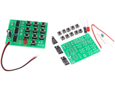 Kit Fa&ccedil;a Voc&ecirc; Mesmo circuito de trava por senha multifuncional CD4013 CD4011 - Imagem 1