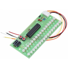 Indicador VU LED verde 16 LEDs DC 8&ndash;12V canal duplo MCU com padr&otilde;es de display ajust&aacute;veis e amplificador de n&iacute;vel