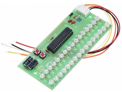 Indicador VU LED verde 16 LEDs DC 8&ndash;12V canal duplo MCU com padr&otilde;es de display ajust&aacute;veis e amplificador de n&iacute;vel - Imagem 1