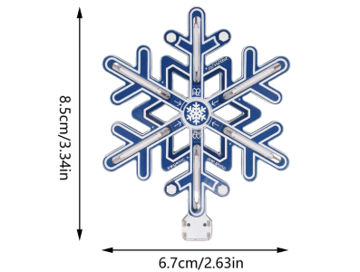 Kit DIY L&acirc;mpada Floco de Neve Azul Shield para Arduino - Imagem 1