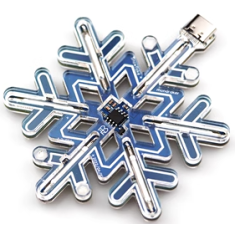 Kit DIY Lumin&aacute;ria Floco de Neve Azul, Shield Arduino