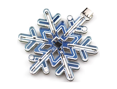 Kit L&acirc;mpada Floco de Neve Azul para Shield Arduino AH - Imagem 1