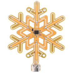 Kit DIY Shield Arduino L&acirc;mpada Floco de Neve Laranja