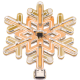 Kit DIY Lumin&aacute;ria Floco de Neve Laranja para Decora&ccedil;&atilde;o de Natal (Shield para Arduino) - Thumb - 1