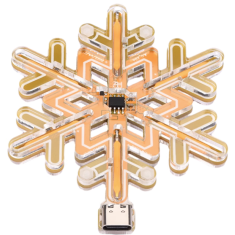 Kit L&acirc;mpada Floco de Neve Laranja para Shield Arduino (AH)