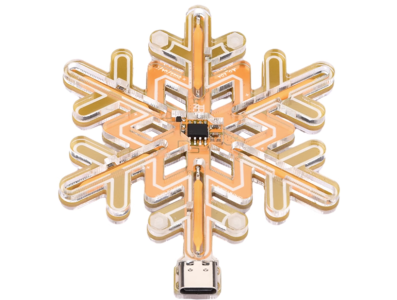 Kit L&acirc;mpada Floco de Neve Laranja para Shield Arduino (AH) - Imagem 1