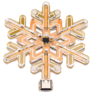Kit L&acirc;mpada Floco de Neve Laranja para Shield Arduino (AH)