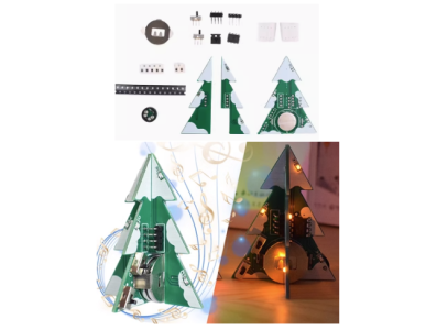 Kit DIY mini PCB floco de neve com LEDs azuis e m&oacute;dulo musical para Shield Arduino - Imagem 1