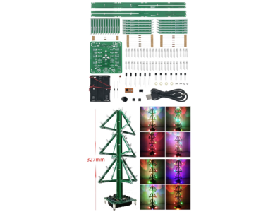 Kit DIY &Aacute;rvore de Natal Musical com Glitter, Shield para Arduino - Imagem 1