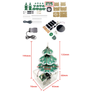 Shield Arduino Kit DIY Plug EU, &Aacute;rvores de Natal Rotativas Coloridas com M&uacute;sica e Bluetooth