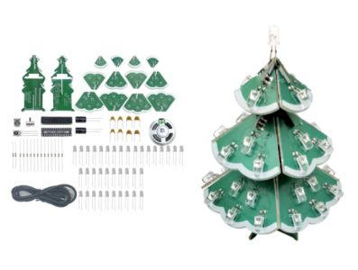 Shield para Arduino, Kit DIY &Aacute;rvore de Natal Girat&oacute;ria Colorida com M&uacute;sica - Imagem 1