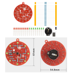 Kit DIY Shield Arduino m&oacute;dulo de soldagem com circuito NE555 "Merry Christmas"