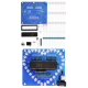 Shield para Arduino, placa PCB azul em formato de cora&ccedil;&atilde;o com efeito de &aacute;gua corrente colorida, kit DIY - Thumb - 1