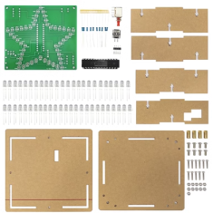 Shield Arduino Kit DIY L&acirc;mpada Efeito &Aacute;gua Corrente Estrela de Cinco Pontas PCB Verde Colorida