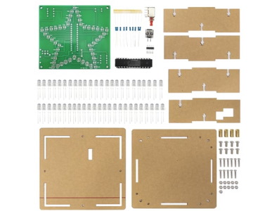 Shield Arduino Kit DIY L&acirc;mpada Efeito &Aacute;gua Corrente Estrela de Cinco Pontas PCB Verde Colorida - Imagem 1