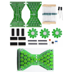Kit DIY Ampulheta Eletr&ocirc;nica 30 LEDs Verdes DC 3,3 a 5 V Shield Arduino