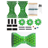 Kit DIY Ampulheta Eletr&ocirc;nica 30 LEDs Verdes DC 3,3 a 5 V Shield Arduino