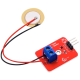 Shield Arduino vermelho, m&oacute;dulo sensor de vibra&ccedil;&atilde;o piezoel&eacute;trico cer&acirc;mico simulado - Thumb - 1