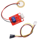 M&oacute;dulo sensor de vibra&ccedil;&atilde;o piezoel&eacute;trico cer&acirc;mico simulado vermelho com cabo 3 pinos - Thumb - 1