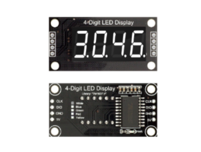 M&oacute;dulo Shield para Arduino TM1637 4 bit Display LED tubo digital 0,36 polegada com ponto Branco - Imagem 1